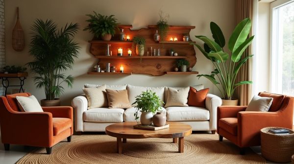 Concevoir une décoration bohème avec matériaux naturels pour un intérieur chaleureux