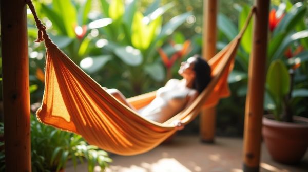 Optez pour un hamac sur pied confortable et pratique